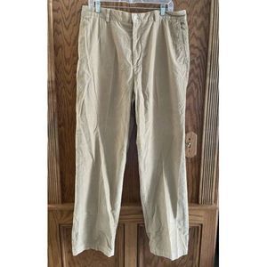 Men's Vineyard Vines Tan Khaki Pants 36x 32 Tan Corduroy Flat Front‎ Shep & Ian